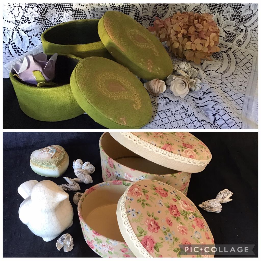 Vintage opbergdoosje / sieradendoosjes, Ophalen of Verzenden