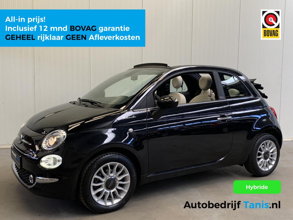 Fiat 500C 1.0 Hybrid Dolcevita AIRCO/ECC-LMV-LEDER-CRUISE CO, Voorwielaandrijving, 12 maanden, Gebruikt, 4 stoelen