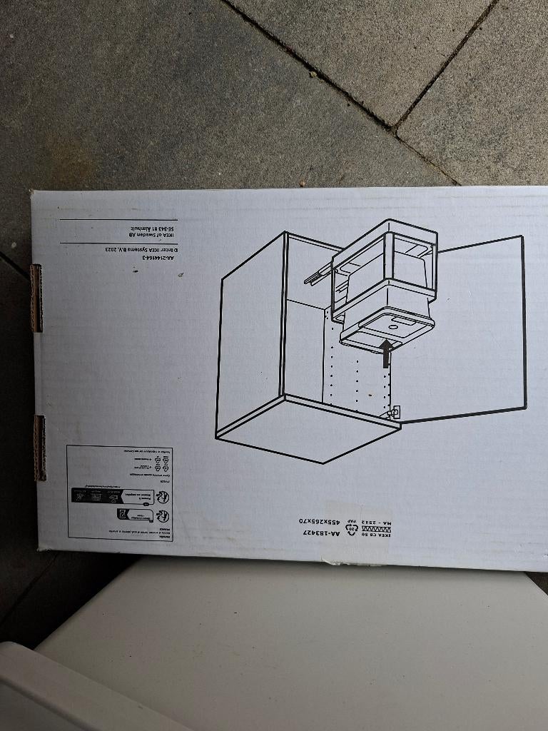 Inbouw prullenbak, Ophalen, Nieuw