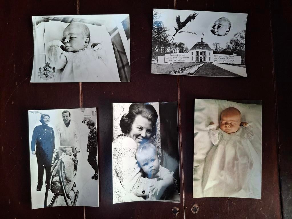 9 foto kaarten koningshuis 1967 - 1969, Verzamelen, 1960 tot 1980, Foto, Ophalen of Verzenden, Zo goed als nieuw