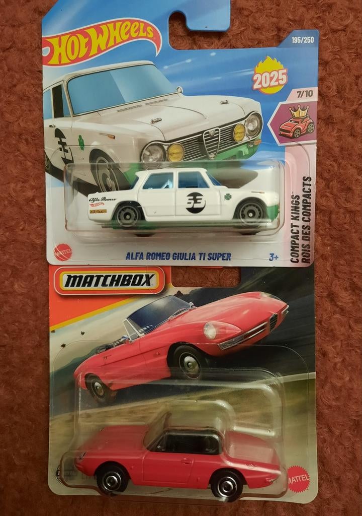 Hot Wheels & Matchbox Alfa Romeo modelauto's, Hobby en Vrije tijd, Modelauto's | Overige schalen, Ophalen of Verzenden, Nieuw