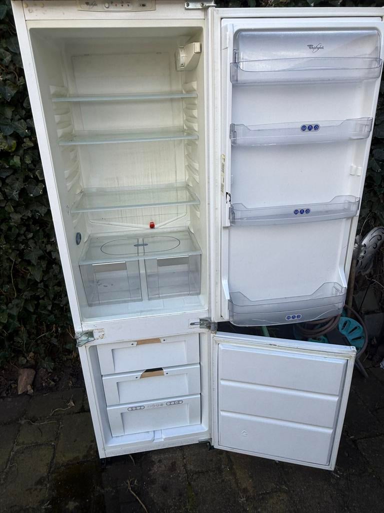 Koelkast met vriezer 60x60cm 1.78m hoog, Witgoed en Apparatuur, Koelkasten en IJskasten, Ophalen, Gebruikt, 60 cm of meer, Met aparte vriezer