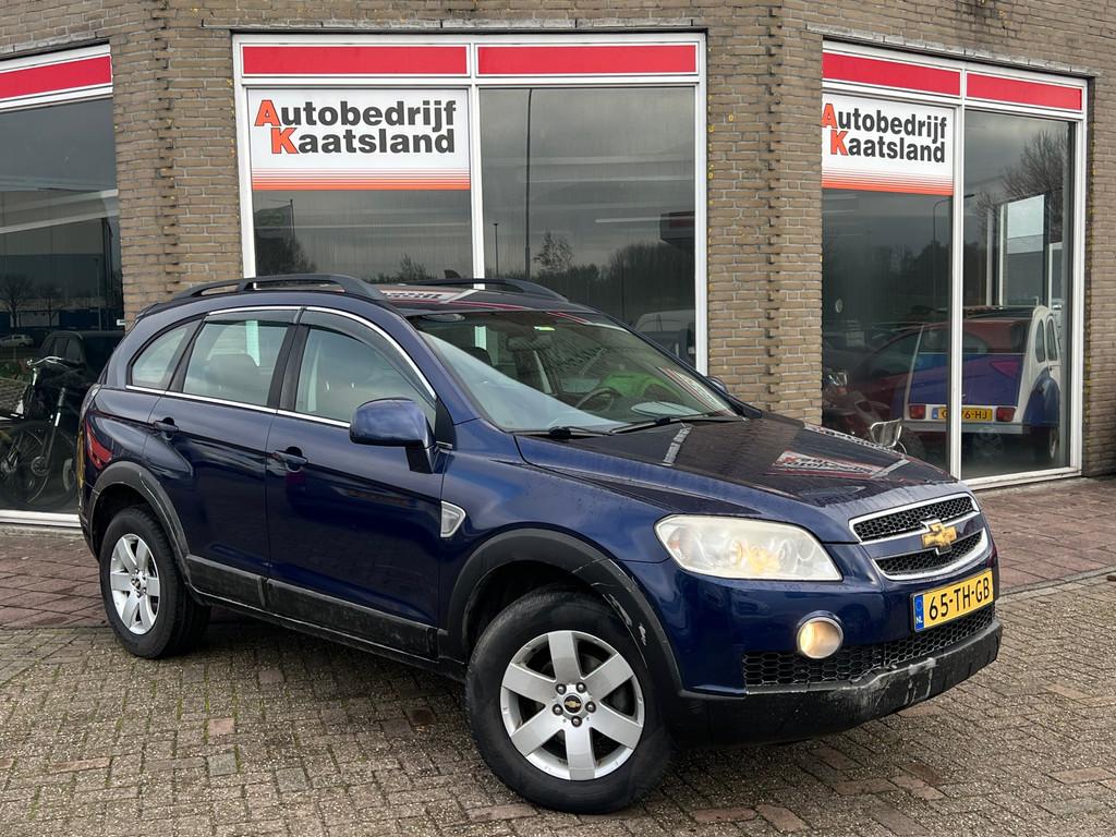 Chevrolet Captiva 2.4 Intro Edition - LPG g3 - Leer - Cruise, Auto's, Chevrolet, Voorwielaandrijving, 136 pk, Gebruikt, Zwart