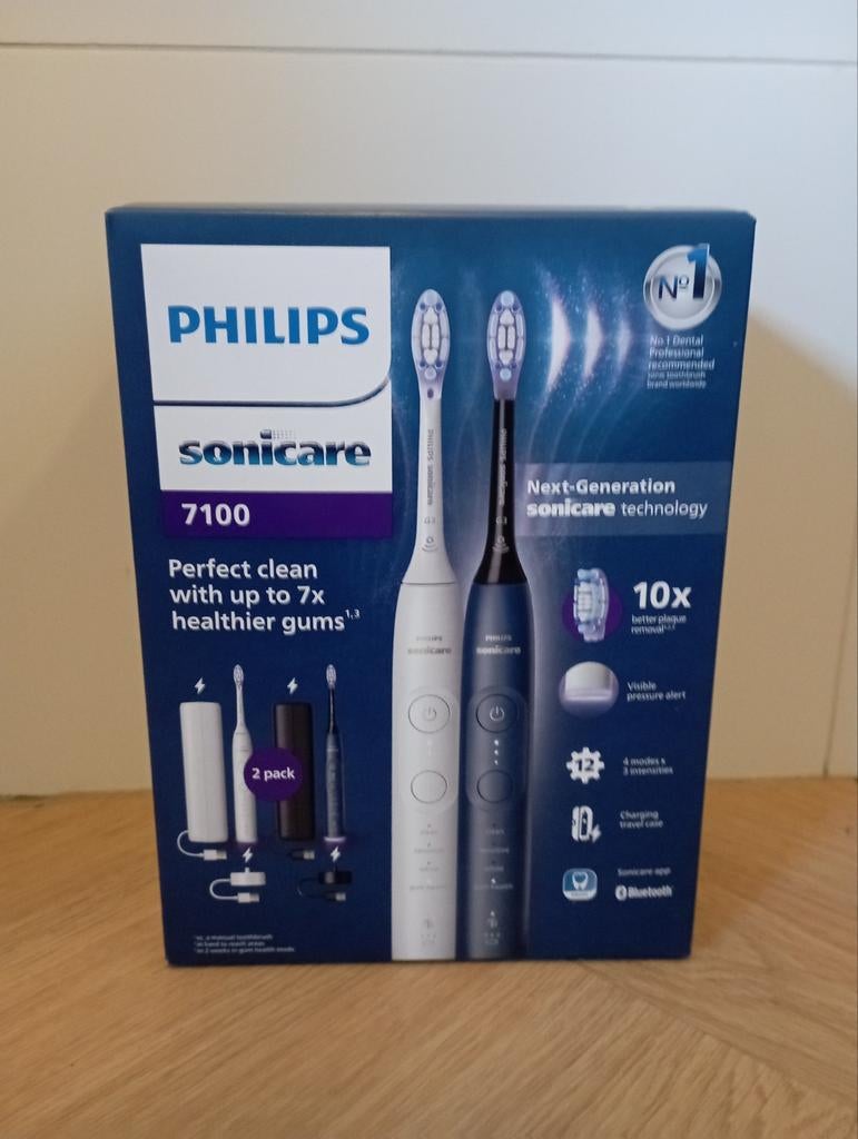 Philips Sonicare 7100 DUO NIEUW, Ophalen of Verzenden, Nieuw, Tandenborstel