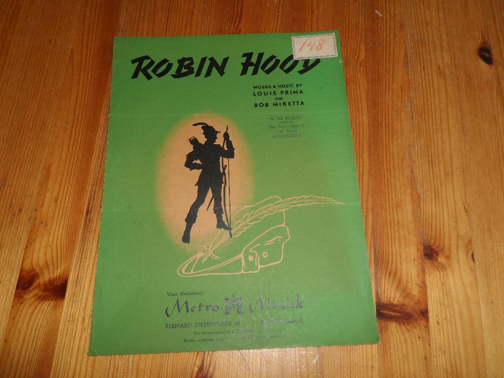Robin hood - louis prima / bob miketta, Muziek en Instrumenten, Bladmuziek, Gebruikt, Gitaar, Ophalen of Verzenden, Artiest of Componist