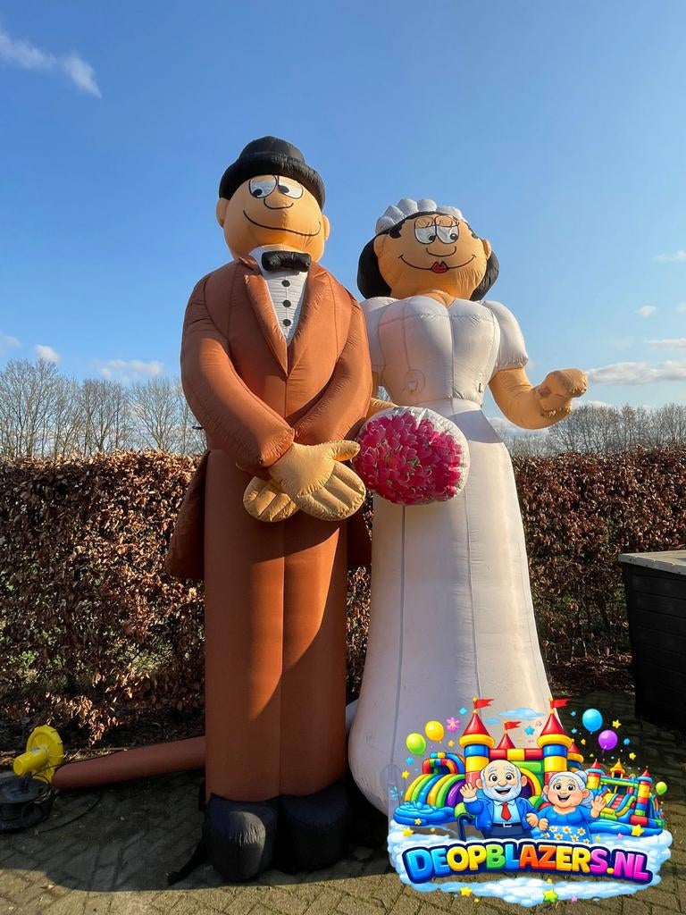 Trouwstel te huur  poppen, Ophalen of Verzenden, Zo goed als nieuw, Overige