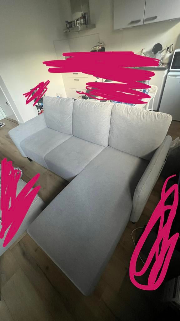 Angersby 3 zitsbank IKEA, Ophalen, Zo goed als nieuw, Stof