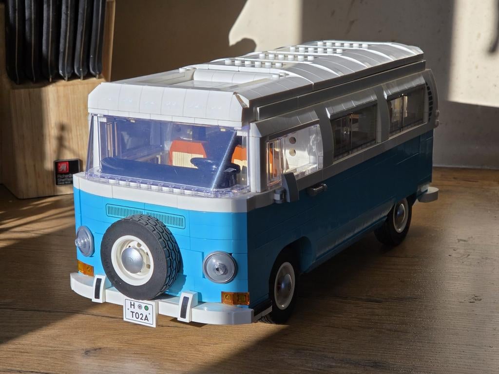 Lego Volkswagen T2 Camper Van, lichtblauw, Ophalen of Verzenden, Zo goed als nieuw, Overige merken