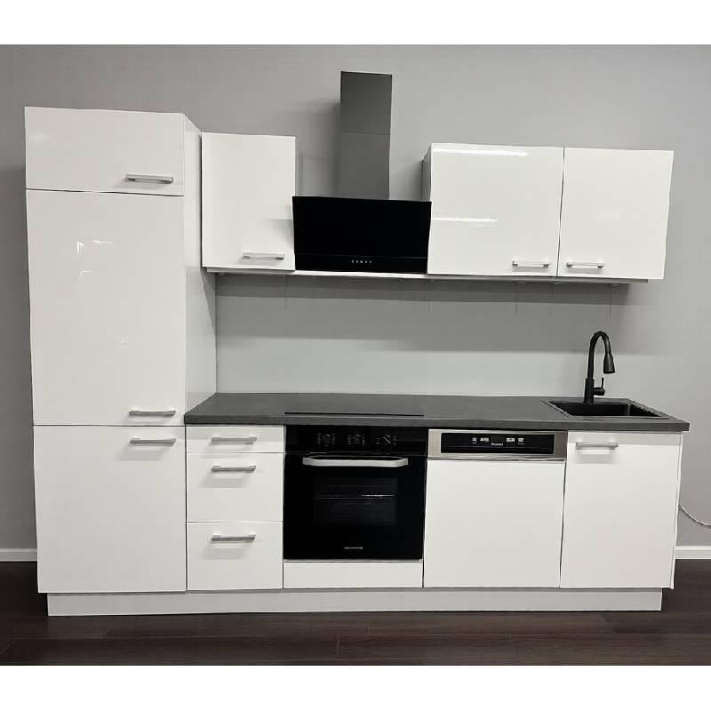 Nieuwe keuken compleet met apparatuur hoogglans wit 270cm, Huis en Inrichting, Keuken | Complete keukens, Wit, Nieuw, Enkelwandige keuken