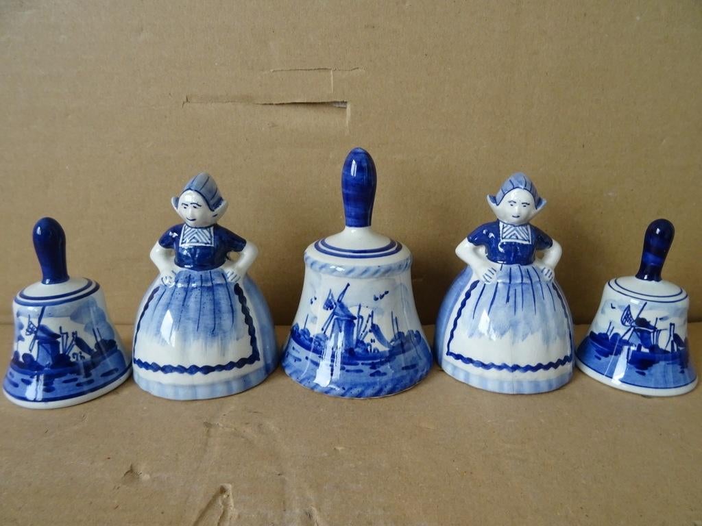 Collectie Delfts blauwe bellen Delfts Holland zonder klepels, Ophalen of Verzenden