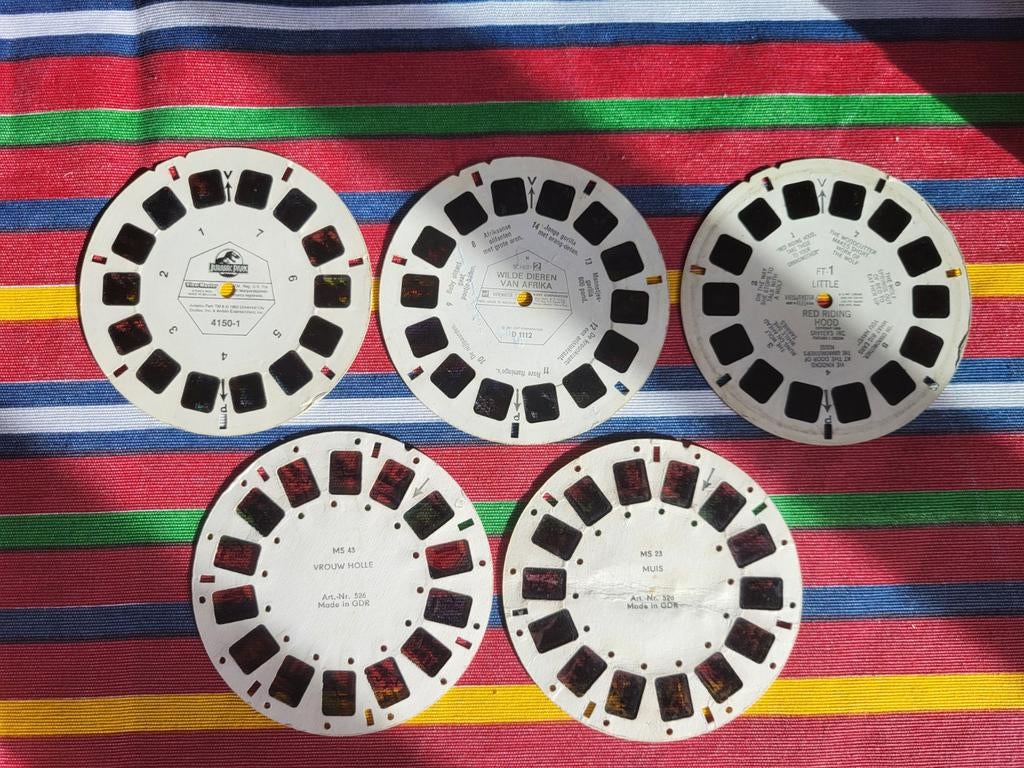 5 viewmaster reels (1 euro p.stuk), Ophalen of Verzenden, Gebruikt