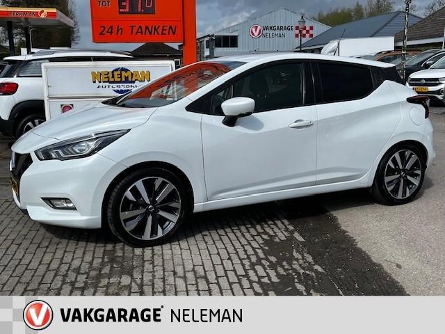 NISSAN Micra 0.9 IG-T Tekna rijklaarprijs bovag garantie, Auto's, Nissan, Stof, Euro 6, 525 kg, Wit