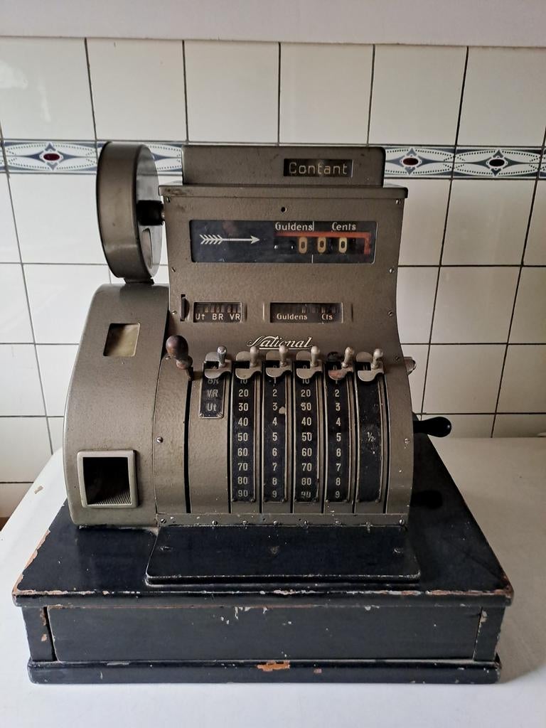 Te koop oude kassa, Antiek en Kunst, Antiek | Kantoor en Zakelijk, Ophalen