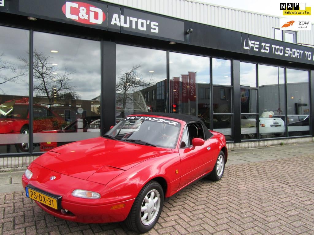 Mazda MX-5 1.6i-16V 1997 NA ORIG NL HARDTOP NW DAK IZGST, Euro 2, 4 cilinders, Origineel Nederlands, Bedrijf