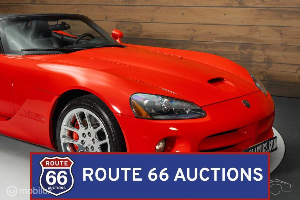 Dodge Viper SRT-10 | 2004 | Route 66 Auctions, Auto's, Dodge, Overige carrosserieën, Zwart, Bedrijf, Handgeschakeld