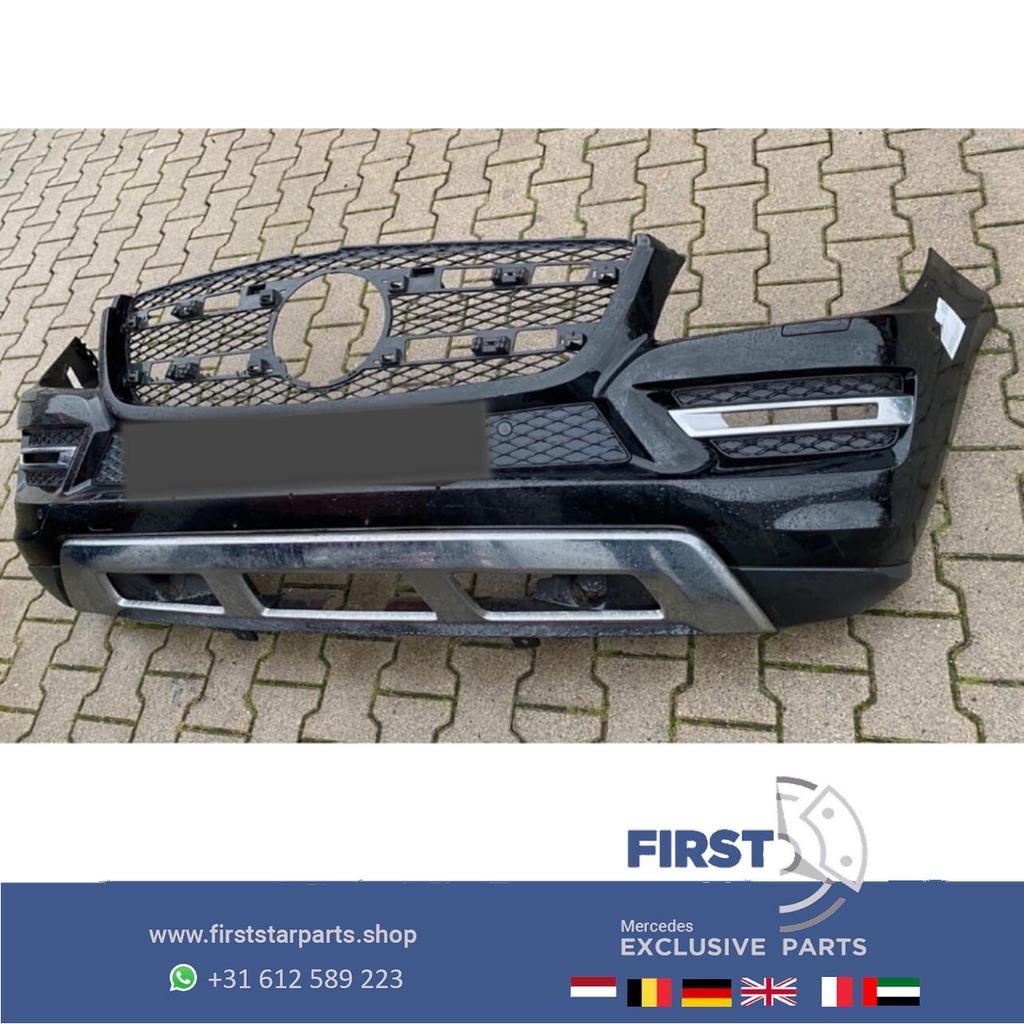 A1668853125 (W166) X166 GL BUMPER VOORBUMPER COMPLEET ZWART, Gebruikt, -, Voor, Ophalen of Verzenden