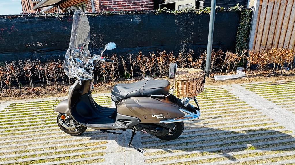 BTC Grande Retro Ttianium, Ophalen, Zo goed als nieuw, Benzine, 50 cc