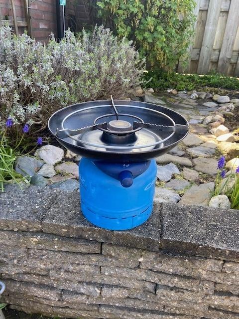 kooktoestel met grill, Caravans en Kamperen, Ophalen, Gebruikt