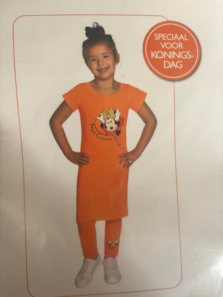 Koningsdag jurk jurkje jurkjes shirt 104 110 116 122 128 134, Ophalen, Zo goed als nieuw, 110 t/m 116, Meisje