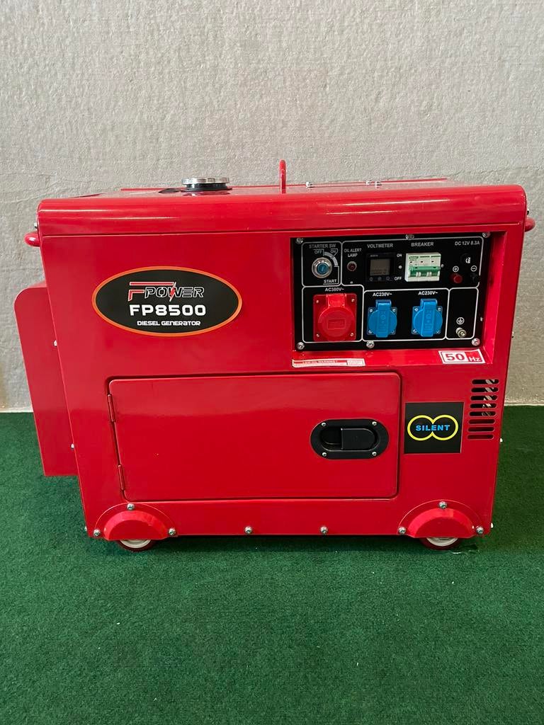 Nieuwe F-Tools 6.5KVA dieselaggregaten met elektrische start, Ophalen, Geluidgedempt, Nieuw, F tools