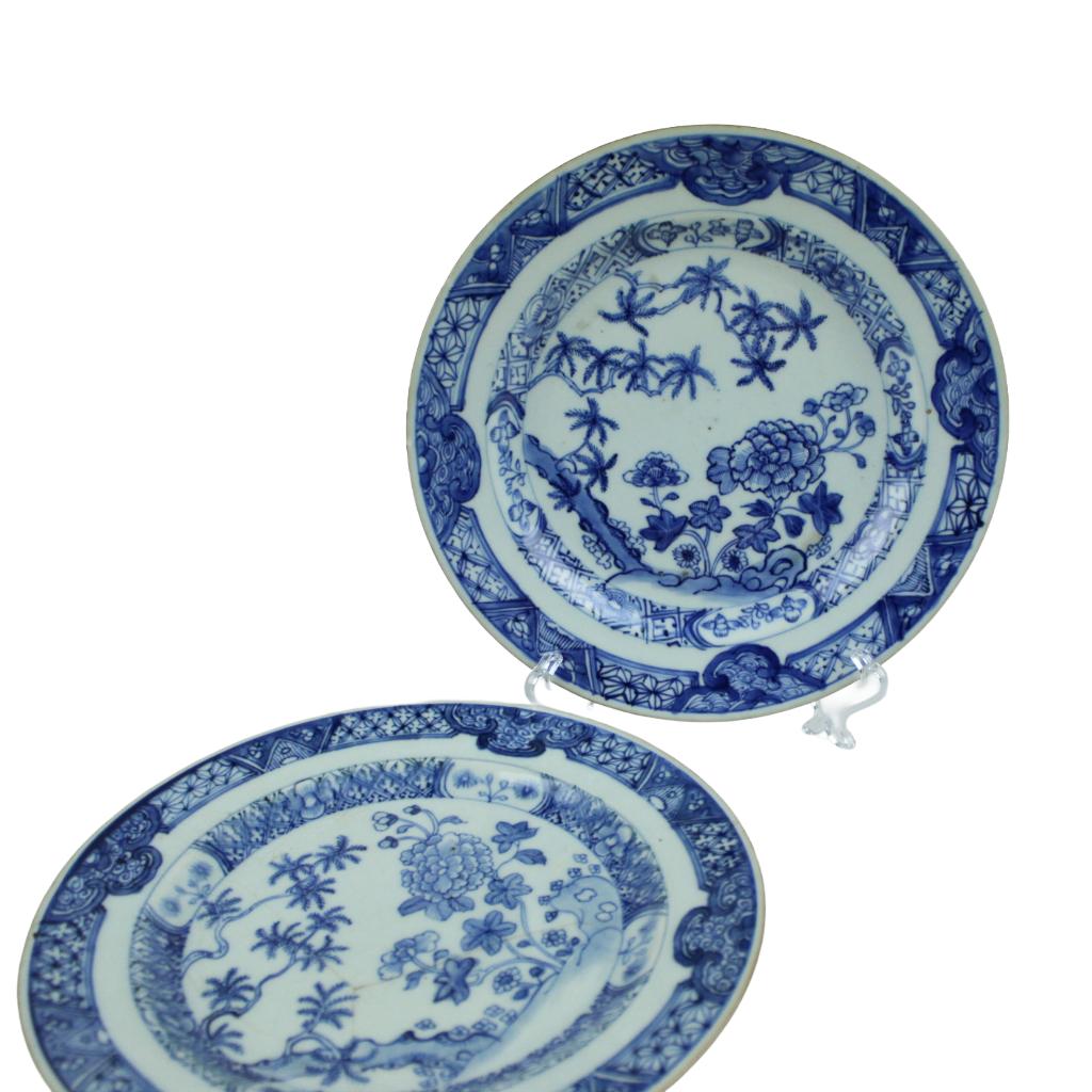Set van 2 Chinees porseleinen borden – Qing dynastie, Ophalen of Verzenden