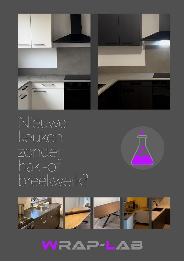 Keuken en interier Wrappen: Geef je keuken een nieuwe look!, Huis en Inrichting, Keuken | Complete keukens, Ophalen, Overige typen