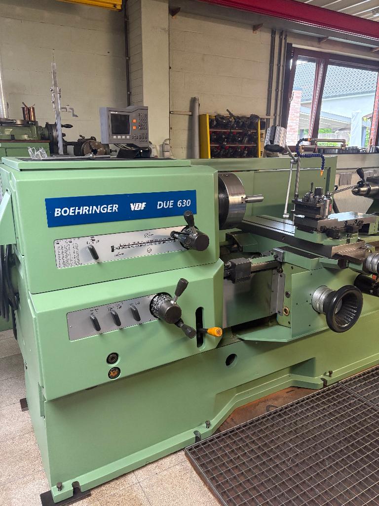 Draaibank VDF Boehringer DUE 630 TOPTOESTAND, Ophalen of Verzenden, Zo goed als nieuw, Metaaldraaibank, 1000 mm of meer