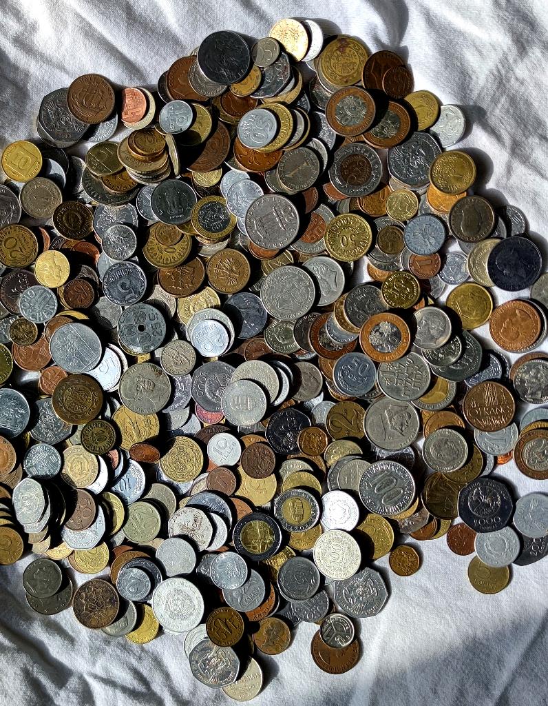 Partij wereldmunten van 2,3 kilo, Ophalen of Verzenden, Buitenland, Munten