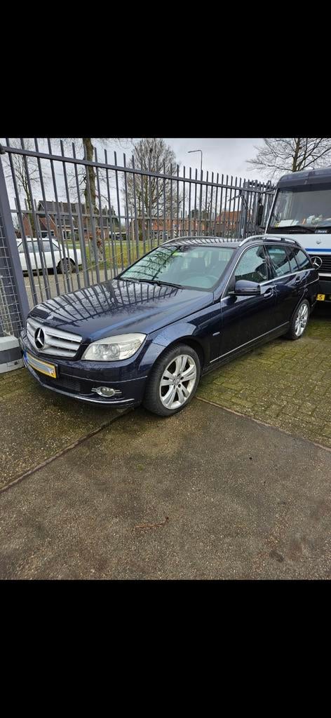 Mercedes-Benz C-Klasse 2.2 CDI C220 Estate AUT 2009 Blauw, Auto's, Mercedes-Benz, Automaat, Achterwielaandrijving, 1800 kg, 4 cilinders