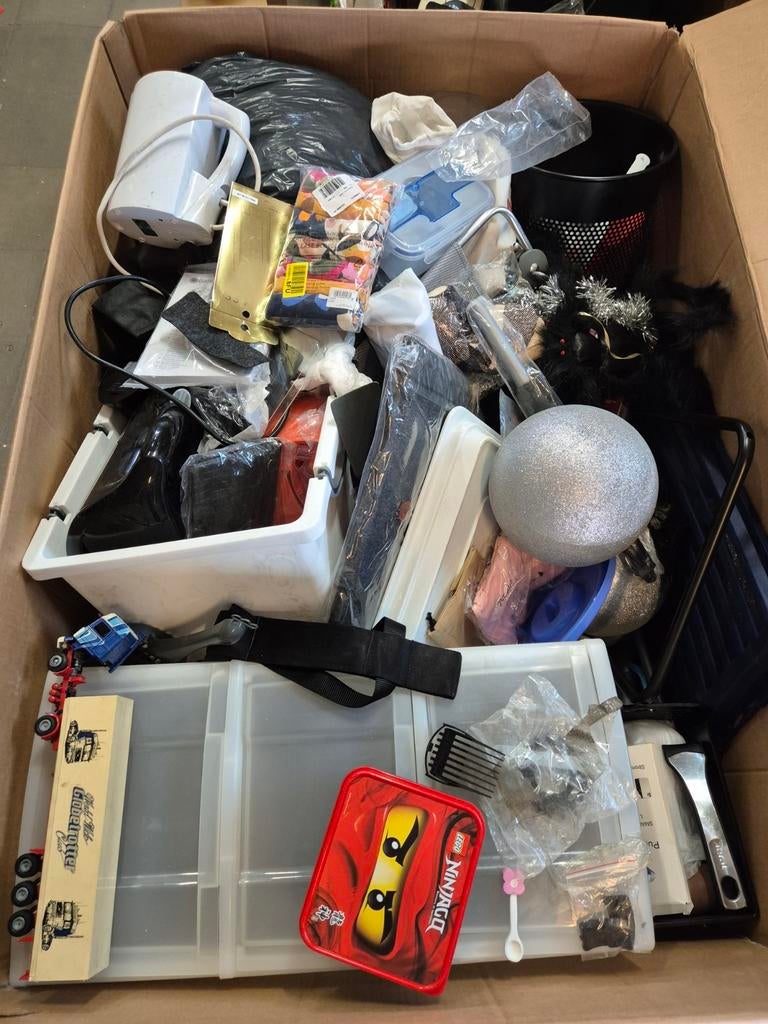 Palletbox ongecontroleerde goederen (OP = OP), Diversen, Rommelmarktspullen, Ophalen, Gebruikt, -, -