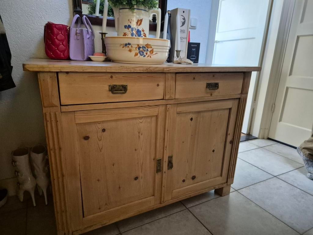 Leuke grenen  kast., Ophalen of Verzenden, Gebruikt, 25 tot 50 cm