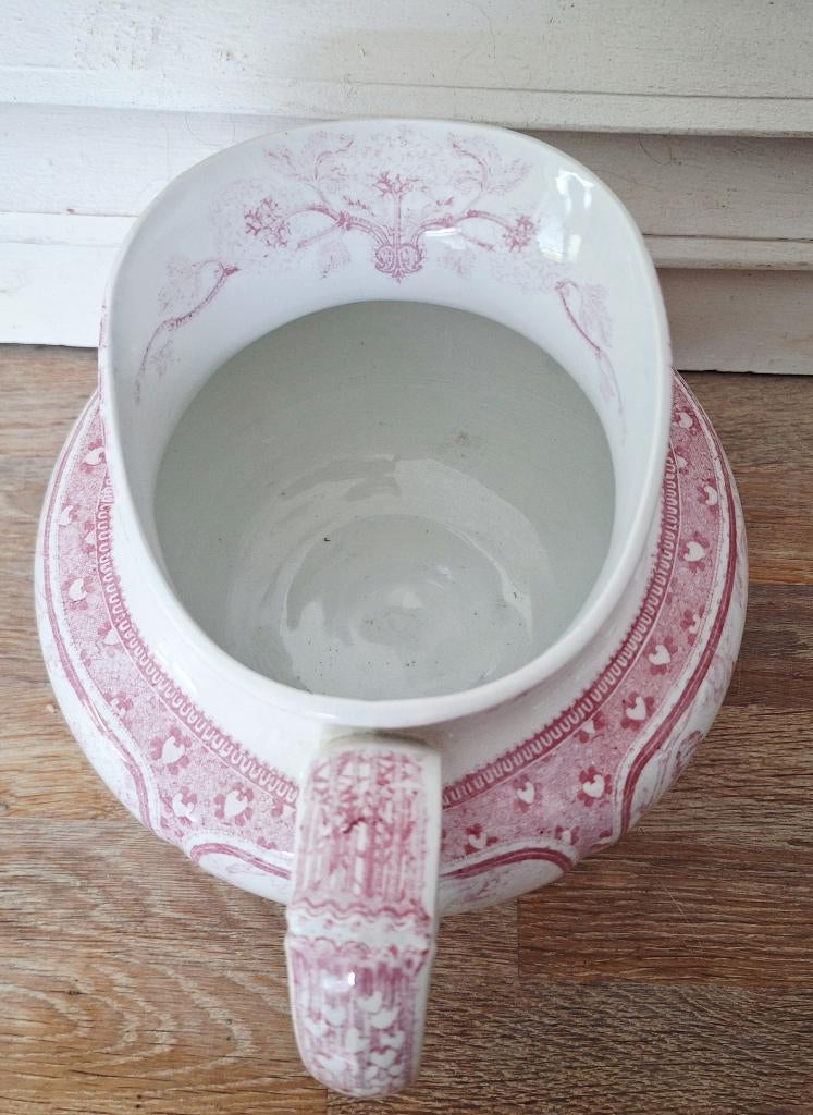 Lunéville Printanier kan, roze, vogels, Ophalen of Verzenden