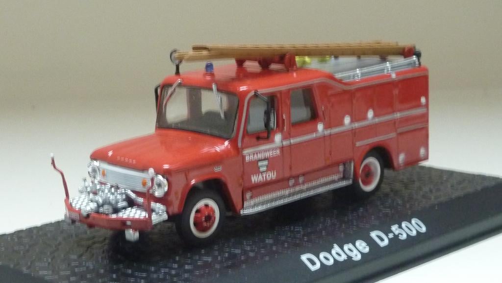 Atlas Dodge D500 Brandweer Watou Belgie 1:72, Editions Atlas S.A, Nieuw, Ophalen of Verzenden, Bus of Vrachtwagen