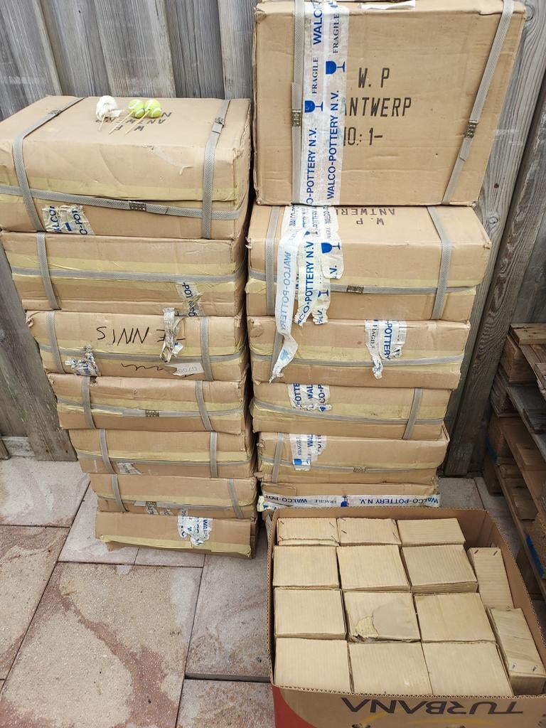 Grote partij deco plantenstekers tennisbal, Ophalen, Nieuw