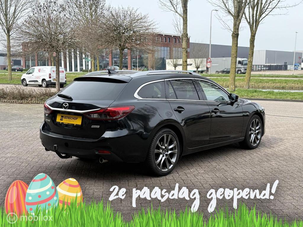 Mazda 6 Sportbreak 2.5 SkyActiv-G 192 GT-M Schuifdak Leer Na, 6 sportbreak, Zwart, Leder, Stationwagon