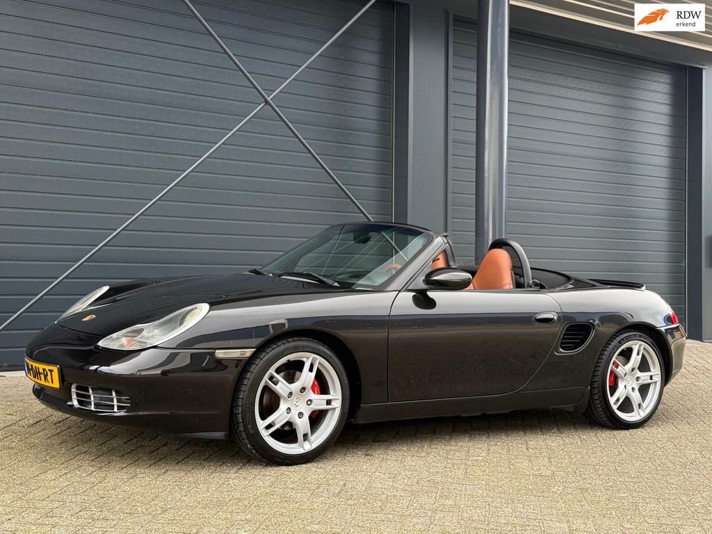Porsche Boxster 2.5 Tiptronic, Sportstoelen, Stoelverwarming, Achterwielaandrijving, Gebruikt, Cabriolet, Zwart
