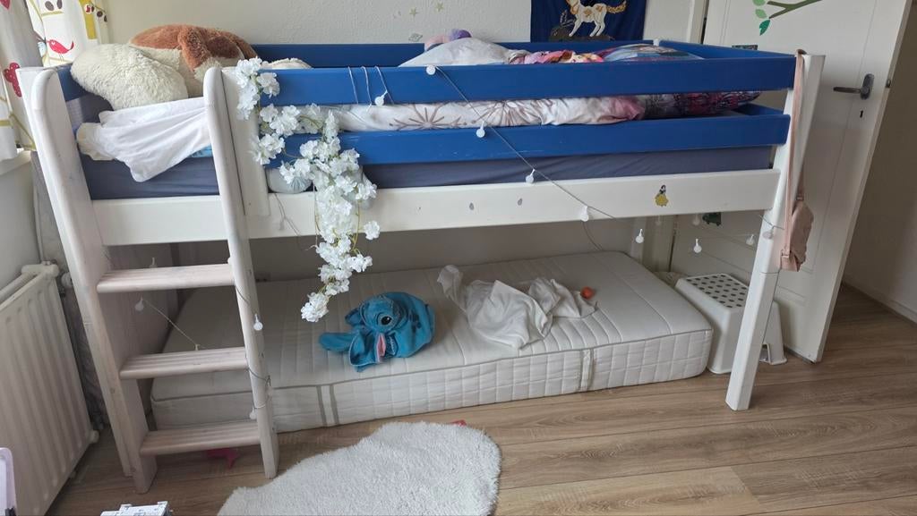Flexa halfhoogslaper met matras, Ophalen of Verzenden, Gebruikt, Halfhoogslaper