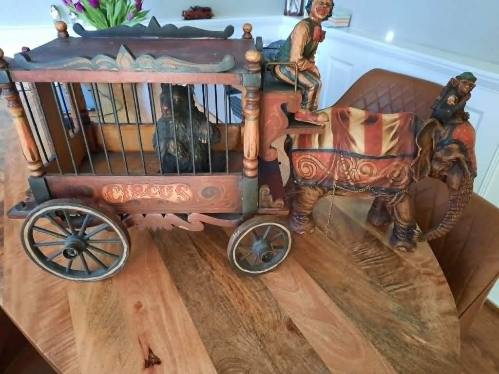 ANTIEKE CIRCUSWAGEN COMPLEET, Antiek en Kunst, Ophalen