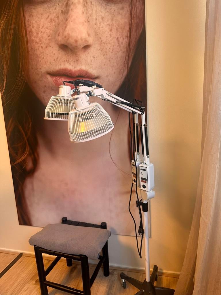 TDP / Moxa infrarood therapielamp dubbele kop, Ophalen, Zo goed als nieuw, Minder dan 100 cm