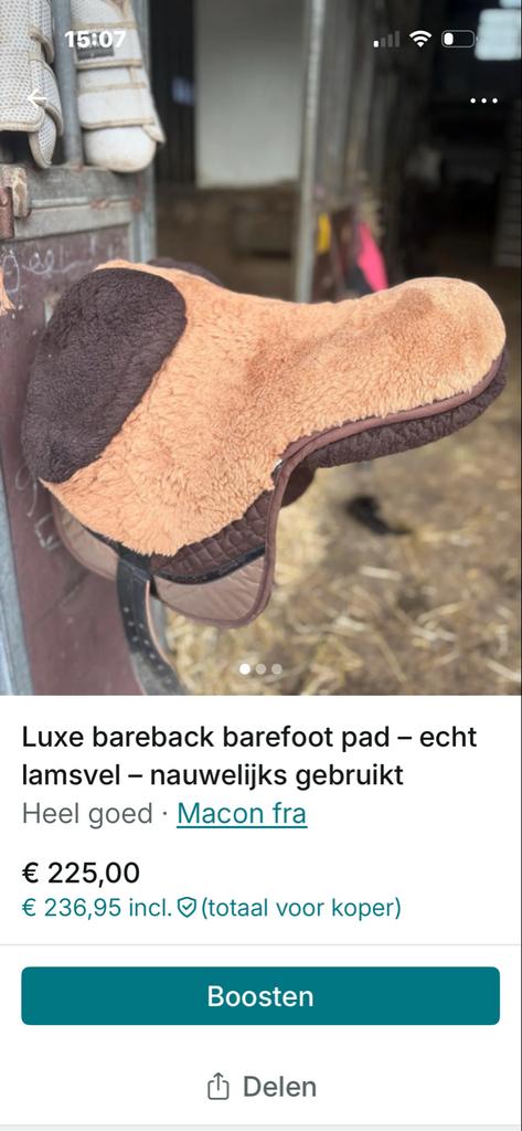 Bare back pad cob  maat, Ophalen of Verzenden, Zo goed als nieuw, Western