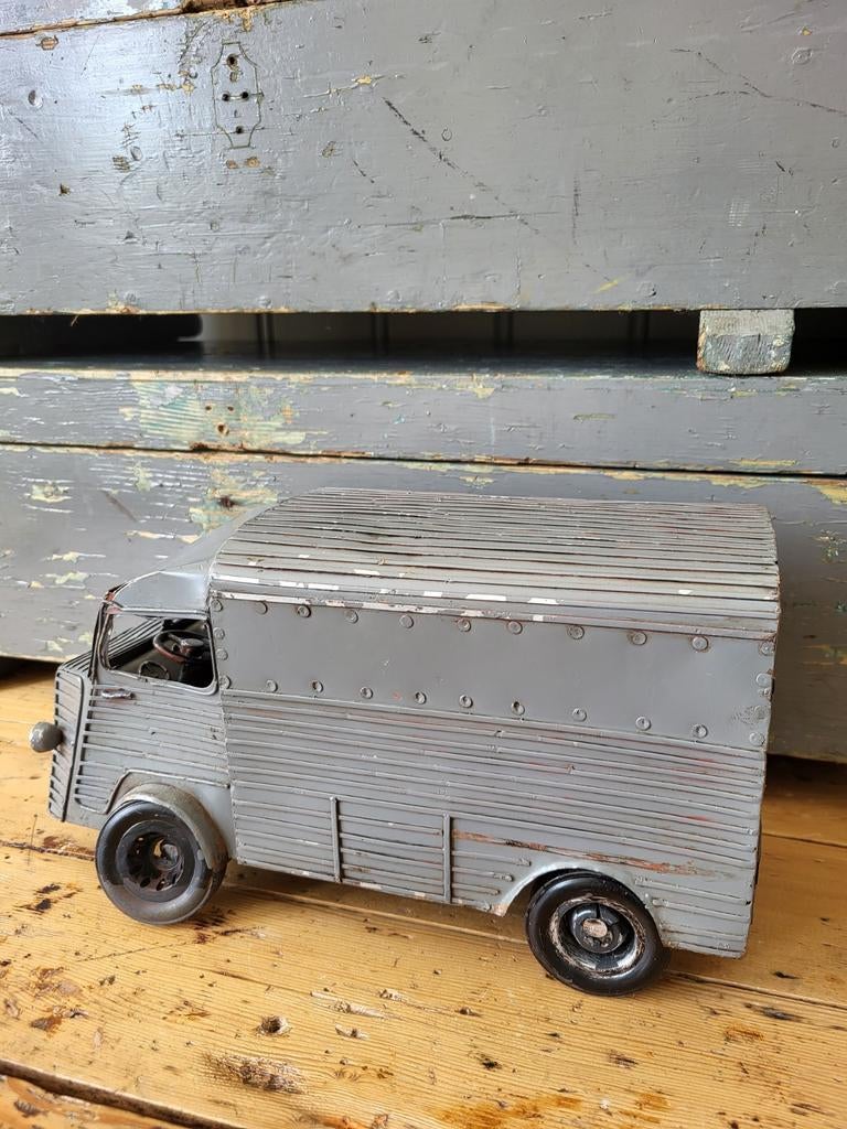 Vintage Franse Bus Speelgoedmodel - Citroën HY Stijl, Ophalen of Verzenden, Gebruikt
