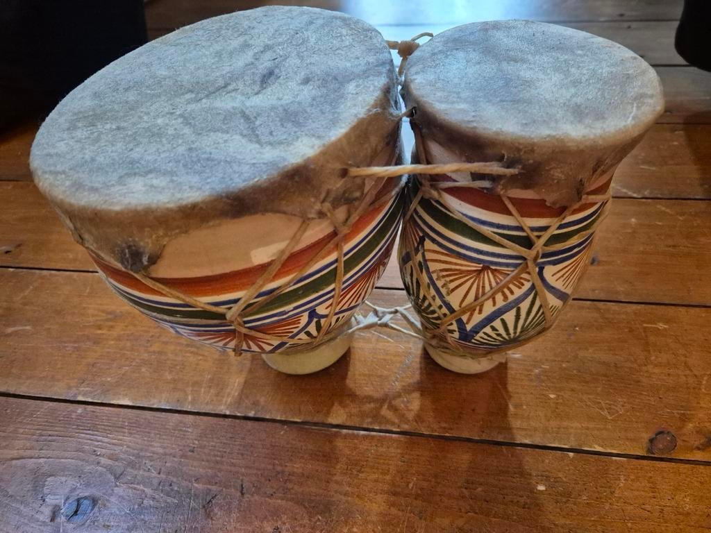 Dubbele Djembe - Afrikaanse Handtrommel, Muziek en Instrumenten, Percussie, Ophalen, Gebruikt, Trommel