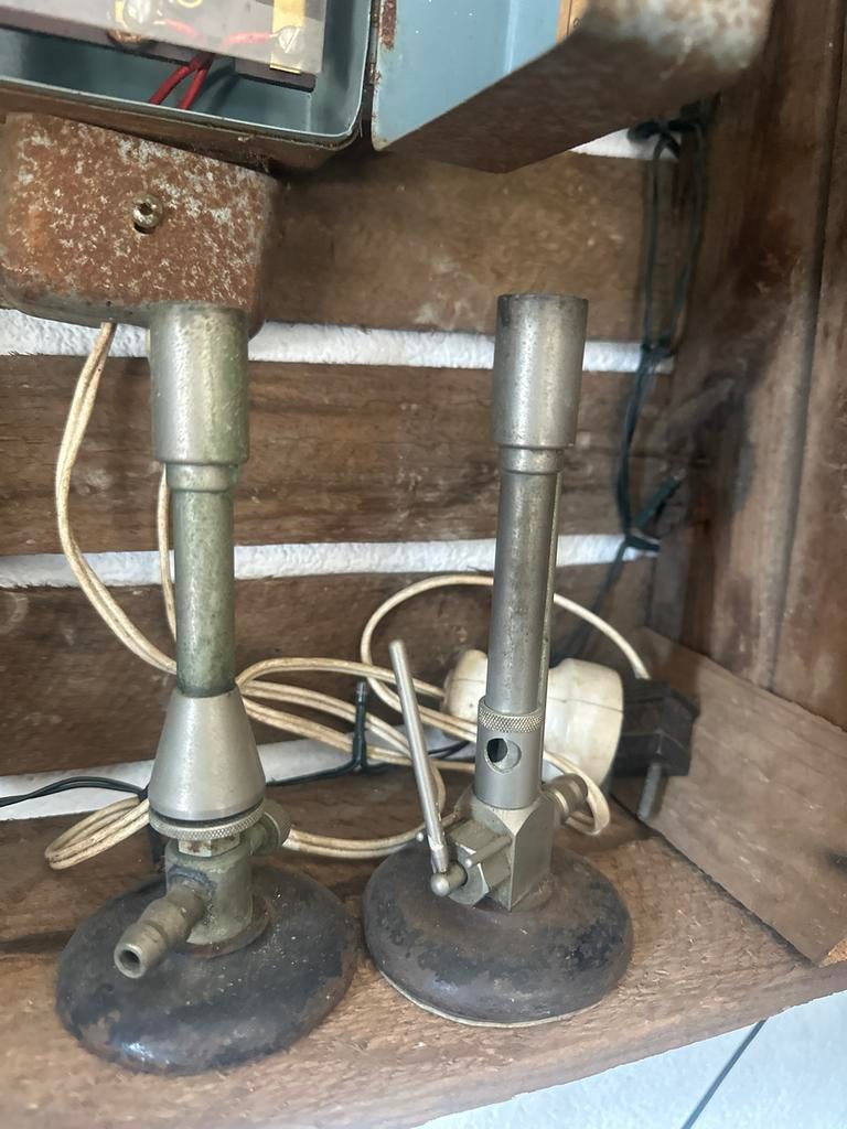 Vintage Antieke Bunsenbrander - Laboratorium Decoratie, Ophalen of Verzenden