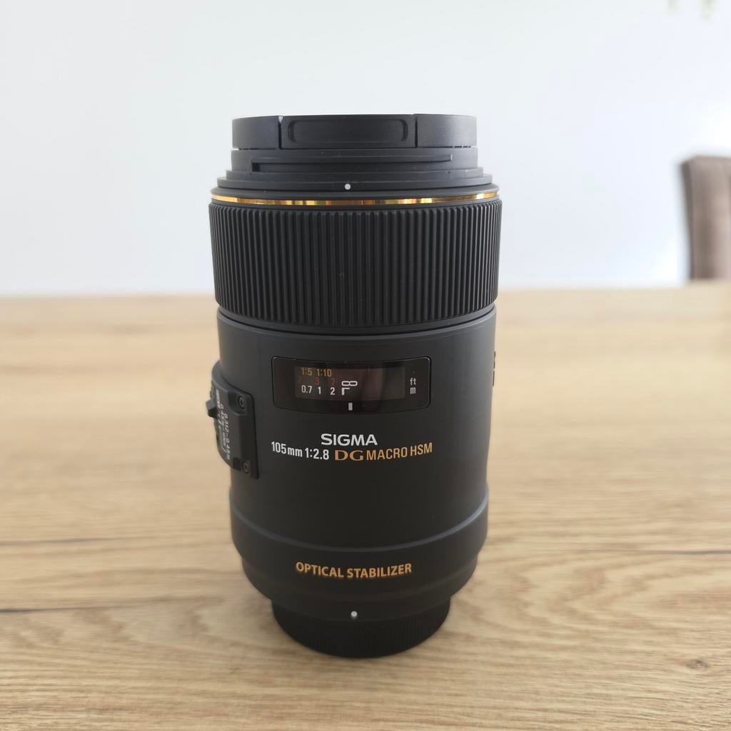 Sigma 105mm f/2.8 DG Macro HSM (Nikon) F-mount, Audio, Tv en Foto, Fotografie | Lenzen en Objectieven, Ophalen of Verzenden, Zo goed als nieuw