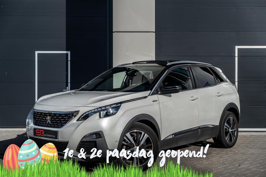Peugeot 3008 1.2 PureTech GT Line Cam|LED|Carplay|PANO|VOL!, 1295 kg, 1199 cc, Leder en Stof, Wit