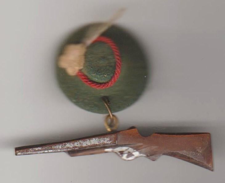 Jager- jachtbroche vintage authentiek, Verzenden, Zo goed als nieuw, Overige onderwerpen