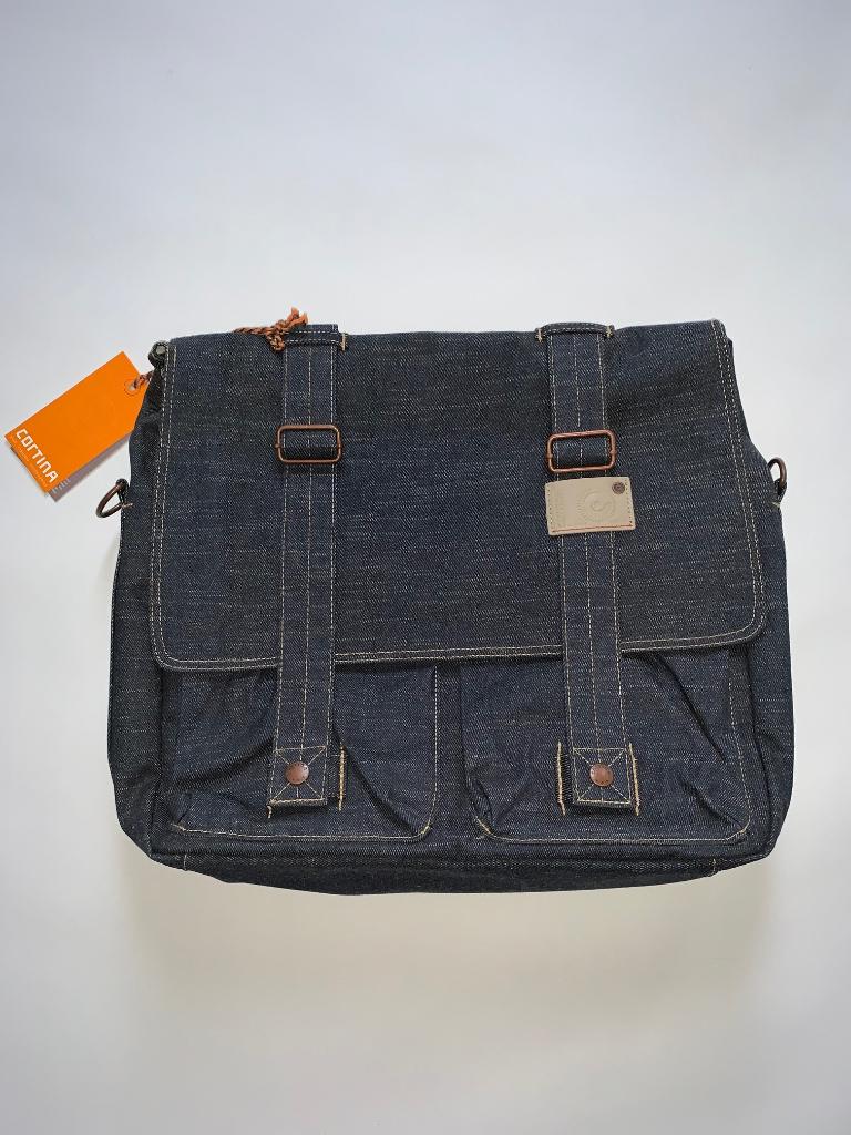 CORTINA Schoudertas /fietstas / schooltas Blauw *~~nieuw~~*, Minder dan 30 cm, Nieuw, Schoudertas, Verzenden