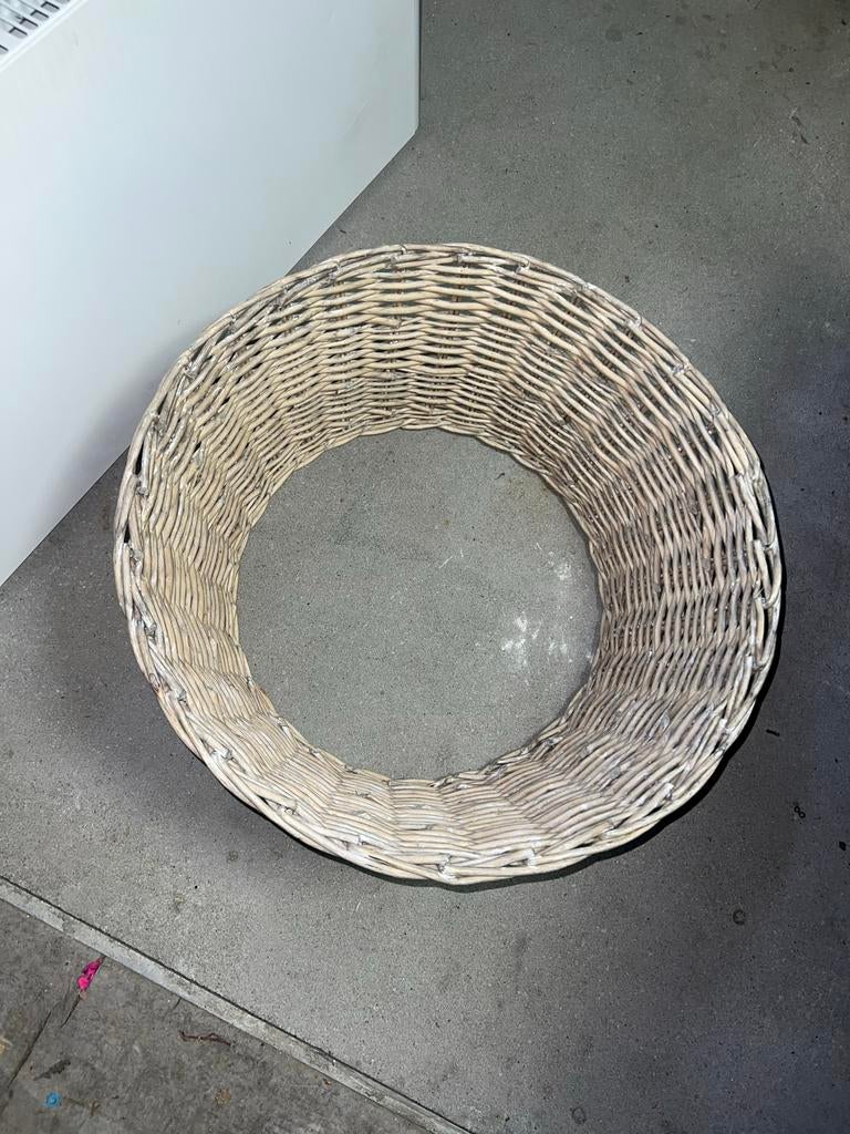 Rieten Mand / Schaal - Rond, Gebruikt, -, Rond, Ophalen of Verzenden