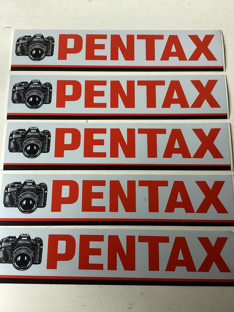 5 stickers Pentax (fotografie), Verzenden, Zo goed als nieuw, Merk