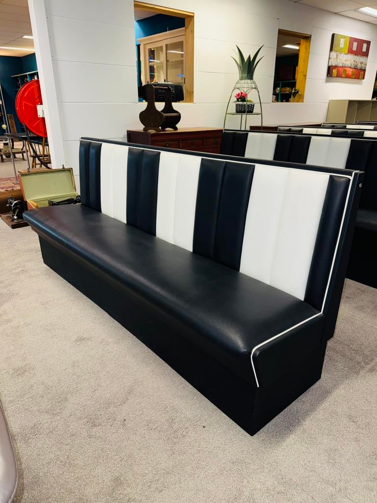 Retro Fifties American Diner booth bank Bel Air stijl, Ophalen of Verzenden, A, A, A